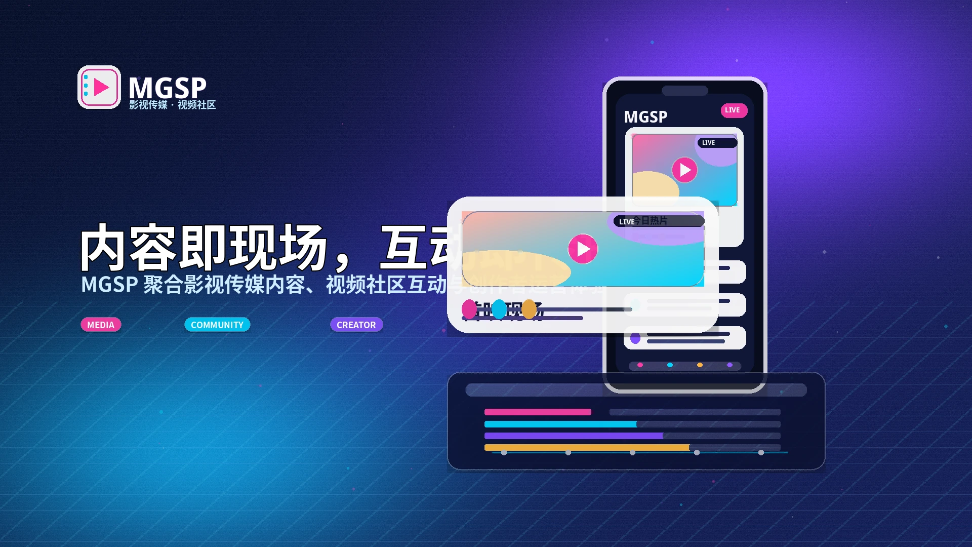 蘑菇视频活动公告展示